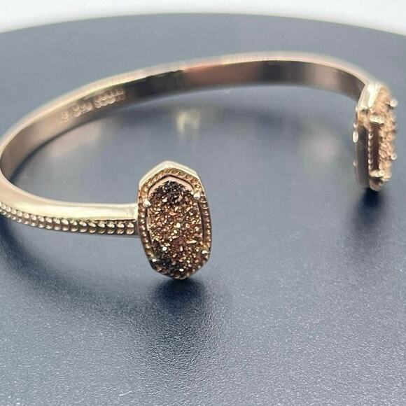 Kendra Scott Elton‎ Rose gold Rose Drusy Cuff Adjustable
Bracelet - Picture 2 of 13